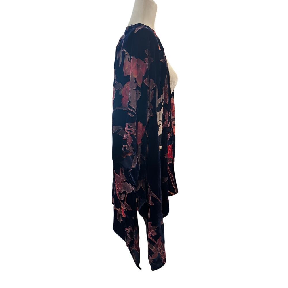 WOVEN HEART Burnout Velvet Floral Kimono/Duster in Size M/L - Picture 2 of 7